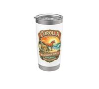 Corolla Wild Banker Caballos Carolina del Norte Outer Banks Vaso térmico de acero inoxidable de doble pared