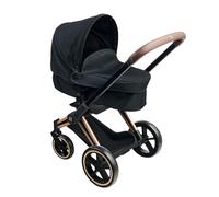 Corolle 9000141870 Cybex - Cochecito 3 en 1, Color Negro, Accesorio para muñecas 36 y 42 cm, a Partir de 3 años