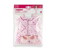 Corolle 9000213210 - Conjunto Pijama Para Muñeca 2 Piezas + Zapatos - Nuevo