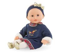 Corolle-Bébé Fêtes Primer pupon, bebé Calin Margaux, Fiestas, 30 cm, a Partir de 18 Meses, 9000100850, Color Azul Marino