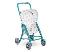 Corolle Cochecito de bebé con toldo Plegable, Color Verde Azulado, Accesorios de pupon Mon Premier para muñecas de 12 Pulgadas, para niños a Partir de 18 Meses