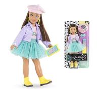 Corolle- Puppe Luna Milan - Muñeca para niñas, Estilo Fashion Week, 4 Piezas, Aroma de Vainilla, 28 cm, a Partir de 4 años, Color Natural, Small (9000600170)