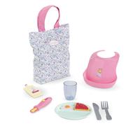 Corolle - Grote lunchbox met bloemen, 10 accessoires, voor pop (Importación USA)