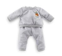 Corolle - Jogging Gris pequeño Explorador, Ropa de muñeca 36 cm, a Partir de 2 años, 9000141990