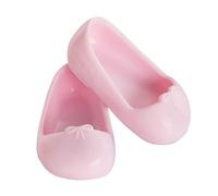 Corolle- MC Ballerines Roses Par de Bailarinas, sólido, Color Rosa, 0 (210050)