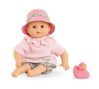 Corolle Pupón Mi Primer pupon – bebé baño coral con juguete – 30 cm, a partir de 18 meses