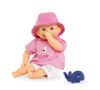 Corolle – Bebé de baño Mi Primer pupon Océano con juguete de baño Ballena, 30 cm, a partir de 18 meses