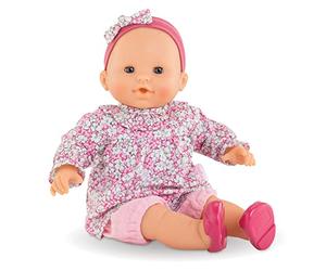 Corolle Mon Grand Poupon Louise 9000130310 - Muñeca de Cuerpo Blando, Ojos para Dormir, Puede Sentarse y chuparse el Pulgar, Aroma de Vainilla, 36 cm, a Partir de 2 años