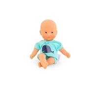 Corolle- Mon Premier Poupon- Muñeco para el Baño, Mini, 20cm, Vestido de Azul, Fácil Secado (9000120170)