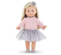Corolle Priscille 9000200190 Colección Magic Night Muñeco de Vestir de Cuerpo Blando con Pelo Largo en Traje de Invierno, Ojos para Dormir, Aroma a Vainilla, 36 cm, a Partir de 4 años