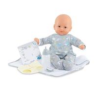 Corolle- Set de Bebé Recién Nacido, Incluye Muñeco de Cuerpo Blando de 36cm, Biberón, Pañal de Tela, Manta, Pulsera de identificación y Certificado de Nacimiento, Adecuado a Partir de 2 Años