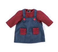 Corolle - Vestido con Peto para muñecas de 30cm, Camiseta a Rayas, con Cierres Autoadhesivo, Adecuado para niños a Partir de 18 Meses