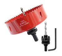 Corona 125mm, LAIWEI Cortador de agujeros de eje resistente para perforar madera, perfil de aluminio, PVC y otros materiales