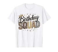 Corona Birthday Squad con estampado animal, leopardo, guepardo y cebra Camiseta