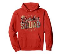 Corona Birthday Squad con estampado animal, leopardo, guepardo y cebra Sudadera con Capucha