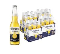 Corona Cerveza, 4 Packs de 6 Botellas x 33 cl, Cerveza Lager Ligera y Refrescante, 4,5% Volumen de Alcohol