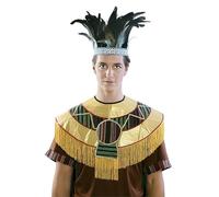 EUROCARNAVALES Corona con Plumas Azteca Adulto