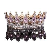 Corona, corona de rey, tiara, coronas para mujeres, corona de princesa, joyería para el cabello, tiaras de corona para mujeres, cosas de cristal azul, corona grande, tiaras, fiesta de graduación,