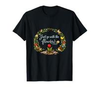 Corona Cottagecore de Just Go with The Flow (er) Camiseta