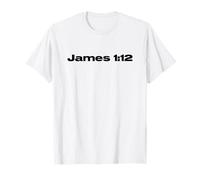 Corona Cristiana de la Vida James 1:12 A los Que lo aman Blk Camiseta