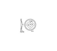 Corona de acero TT Honda - 428-50 dientes - Similar JTR271 - Made in Germany