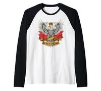 Corona de águila polaca Do Boju Polsko Flag Pride Art Camiseta Manga Raglan