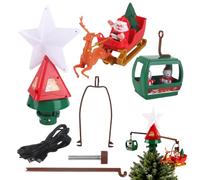 Corona De Árbol De Navidad Iluminada | Alimentado Por USB Decoración Del Hogar Giratoria | Coronas Para Árbol De Navidad Juguetes Interactivos - Para Exterior Dormitorio Salón Oficina Apartamento Fies