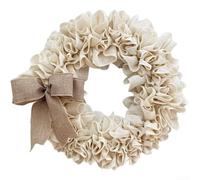 Corona de arpillera para decoración del día de San Patricio, colgante de puerta de Navidad, adorno rústico de granja, corona minimalista moderna, decoración de puerta delantera de primavera