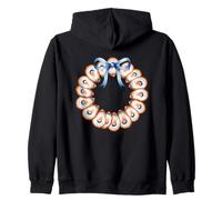 Corona de conchas marinas con cinta azul Sudadera con Capucha
