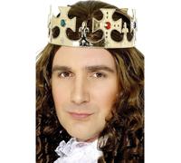 Corona De Coronación Del Rey Accesorio De Disfraz Real Para Hombres