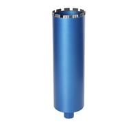 Corona de diamante para máquina de perforación de núcleo, Turbo - 1 1/4" - Ø 132 mm - longitud total 460 mm - de aleación de metal - Perforadora de latas para concreto seco y húmedo