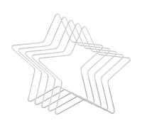 - Corona de estrella de 8 pulgadas, marco de, 5 piezas para decoración de ventanas, suministros para manualidades, flores, centros de mesa, cumpleaños, bodas,