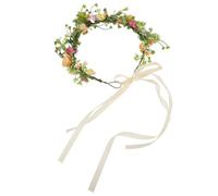 Corona De Flores Boda Diadema floral, corona de flores boda, tocado guirnalda elegante, decoración ligera for el cabello nupcial for novia, pelo Floral, flor