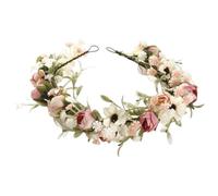 Corona De Flores Bohemias - Guirnalda Elástica Suave, Corona De Pelo De Cuento De, Accesorio Decorativo Para Fotos | Vacaciones, Sesiones De Fotos, Festivales, Bodas De Primavera, Disfraces De F