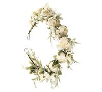 Corona De Flores Bohemio - Diadema Ajustable, Estilo, Hecho a mano, Romántico | Ligero Y Natural, Ideal Para Fotografía, Fiestas, Bodas, Cumpleaños Y Primavera