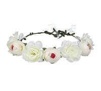 Corona de flores, guirnalda floral para boda, dama de honor, diadema ajustable con cinta, corona de flores, pelo de boda para fiestas, festivales, viajes, bodas