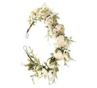 Corona de flores nupcial,Corona de hadas de flores, Tocado floral bohemio, Accesorios para el cabello para accesorios fotográficos, guirnalda de corona de flores ajustable para fiestas festivas