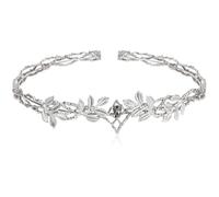 Corona de hoja de hada renacentista plateada, sombrero vikingo del bosque de fantasía, coronas de rey vintage para hombres y mujeres, diadema de laurel con círculos de elfo para fiesta de cosplay de