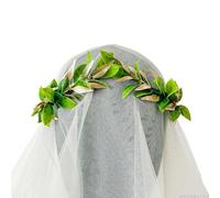 Corona de laurel de bosque verde, corona de diadema de rey verde, corona de flores para hombres y mujeres, corona de corazón para hombre, cosplay, decoración de fotografía, diadema floral artificial