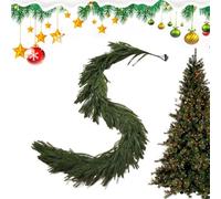 Corona de Navidad, corona de adviento artificial, corona de puerta, árbol de hoja perenne artificial, impermeable, joyería festiva para invierno, otoño, casa, apartamento, ventana, chimenea, cocina