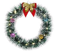 Corona de Navidad dorado 32 diámetro 20 LEDs