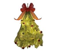 Corona de Navidad impermeable en forma de árbol con escudo estacional | Swag de Navidad adecuado para ventanas, entradas, hogar, hogar, cocina, oficina, aula y apartamento