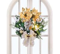 Corona de Navidad interior - Decoración de la escena de la natividad, Garland LED HOLDAY, Ornamento de temporada festivo | Porch Mantle Kitchen Living Room Bedroom Entryway Restaurant School Boda Aff