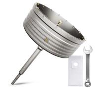 Corona de perforación de 160 mm, rosca SDS Plus, adaptador de 220 mm y broca de centrado, con llave y bolsa de protección contra el polvo, sierra perforadora de pared para mampostería, piedras