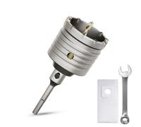 Corona de perforación de 65 mm, rosca SDS Plus, adaptador de 110 mm y broca de centrado, con la llave inglesa y bolsa protectora para el polvo, sierra perforadora de pared para mampostería, piedras