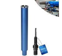 Corona de perforación de diamante L 460 mm | Ø 68 mm | 1 ¼" UNC | Con segmento turbo Adaptador SDS-PLUS Taladro Altura del segmento 10 mm Corona de perforación en seco Soldada por láser para concreto
