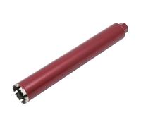 Corona de perforación de diamante M22, broca para hormigón de 410 mm de profundidad, sistema de perforación en seco y húmedo con dientes planos+dentado Great-Wall, eje concéntrico y grosor de pared de