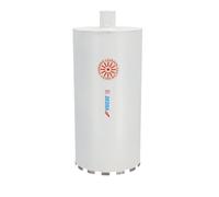 Corona de perforación de diamante para taladro Dedra HW4202, diámetro 202 mm, longitud 400 mm, funcionamiento refrigerado por agua, dientes de diamante soldados con láser, adecuado para materiales