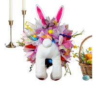 Corona de Primavera | Divertido Y Temático para Fiestas Estacionales - Conejito De Dibujos Animados Decoración Primaveral - para Porche Jardín Interior Exterior Ventana Boda