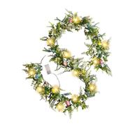 Corona De Puerta De Pascua - Coronas Decorativas De Pascua, Decoraciones Florales Primaveras, Accesorios De Flores Artificiales Para El Hogar | Para Puertas De Entrada De Chimenea De Cocina Y